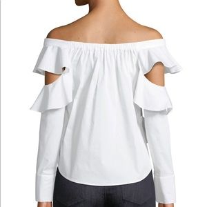 Laundry By Shelli Segal Tops - Laundry SS White Off The Shoulder Blouse Laundry By Shelli Segal Tops - Laundry SS White Off The Shoulder Blouse